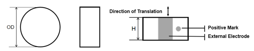 235Khz Piezoelectric Chips Round