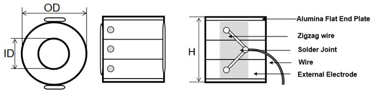 multilayer Rectangle Piezoelectric Stack