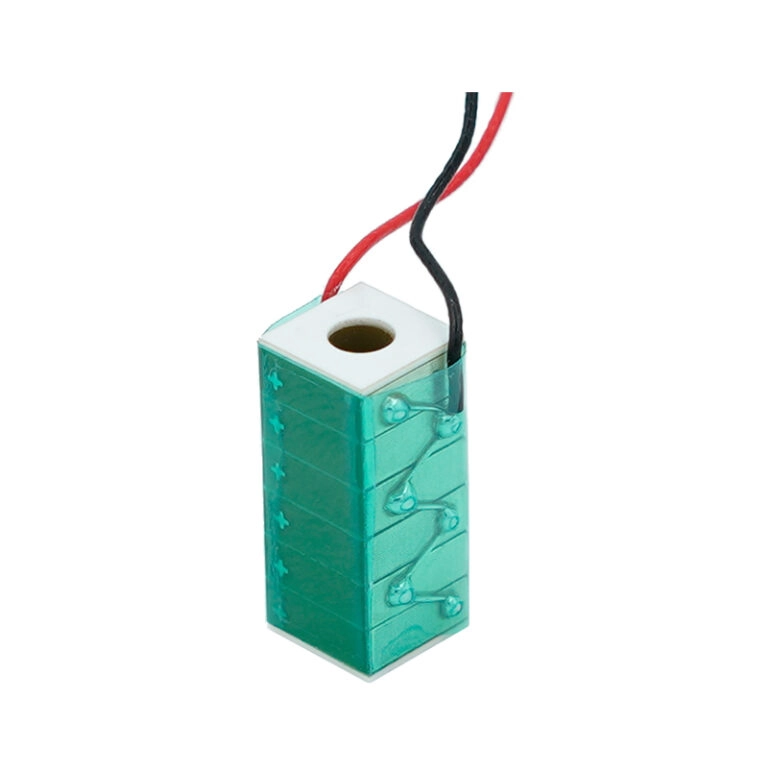 Produktbild: 40µm Piezo-Stackaktor mit Durchgangsbohrung 5x5x50mm